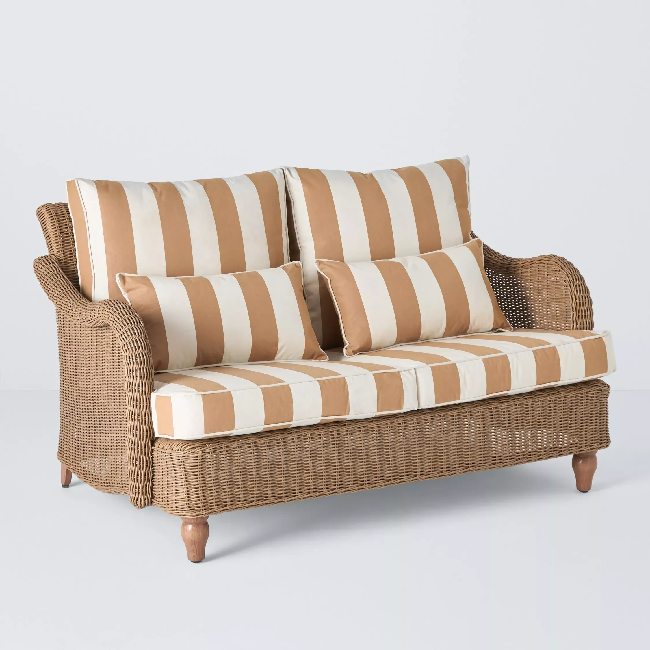 John Lewis X Sophie Conran Felix Woven 2-Seater Garden Sofa, Natural