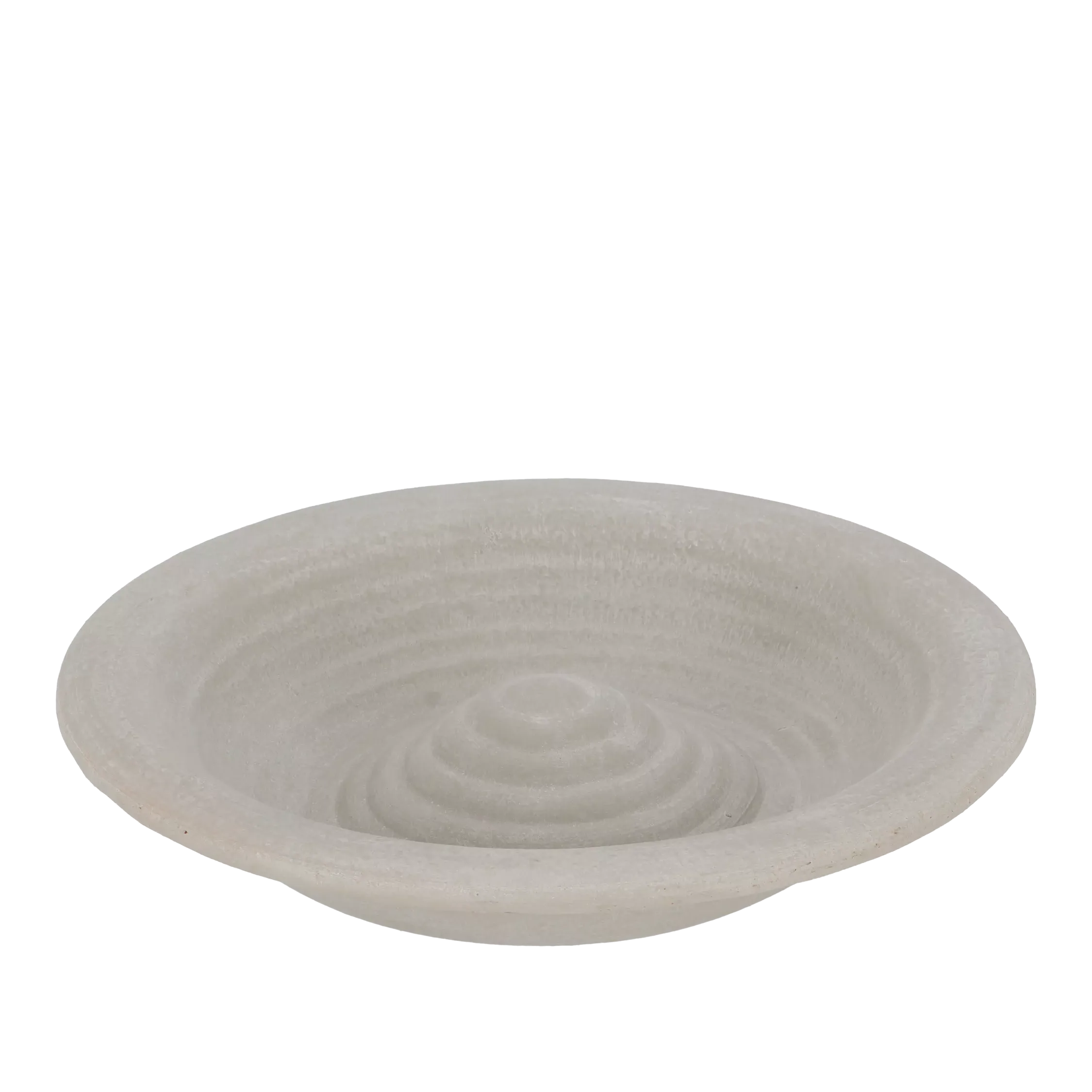 Fallen Fruits Ceramic Bird Bath, Grey