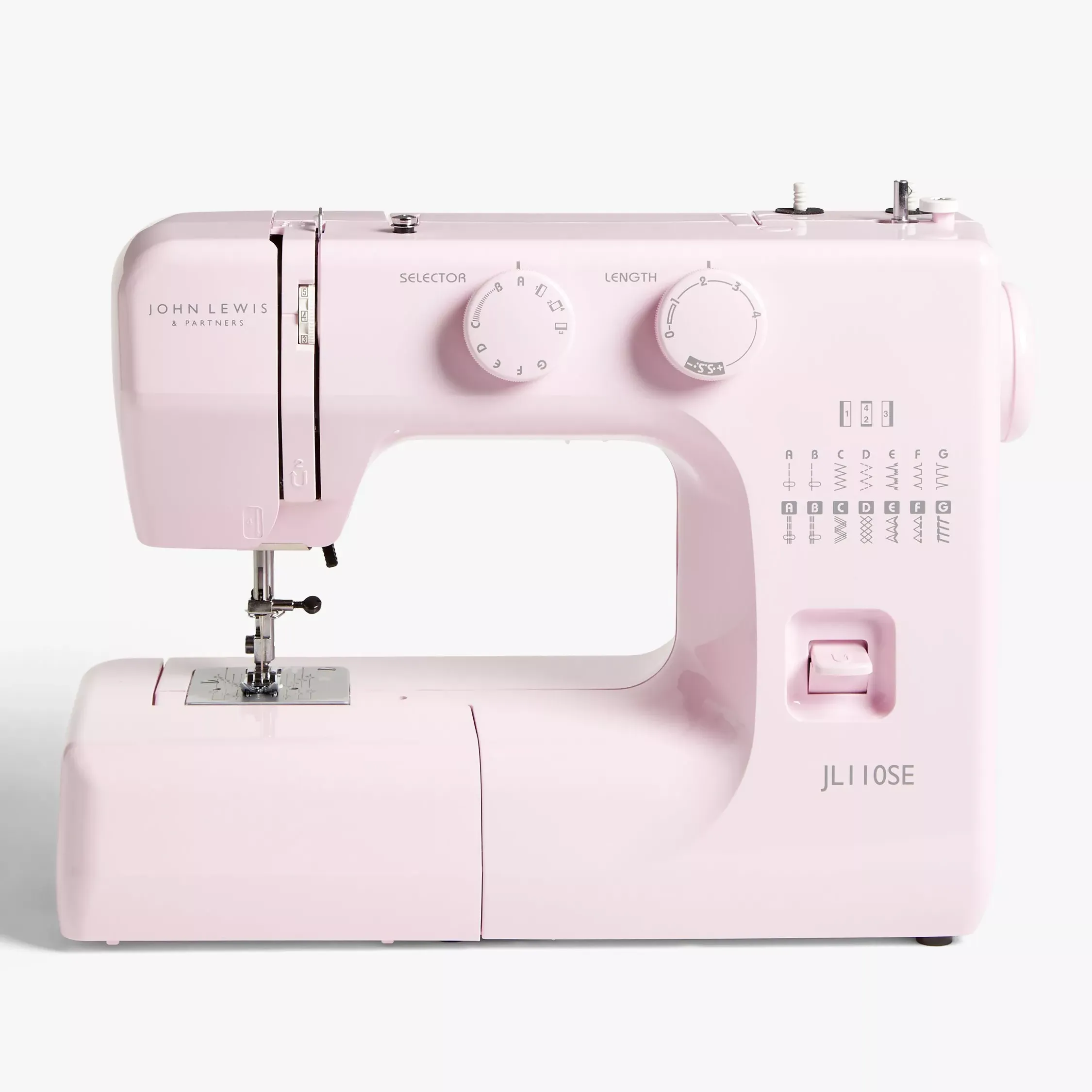 John Lewis Jl110 Sewing Machine, Soft Pink