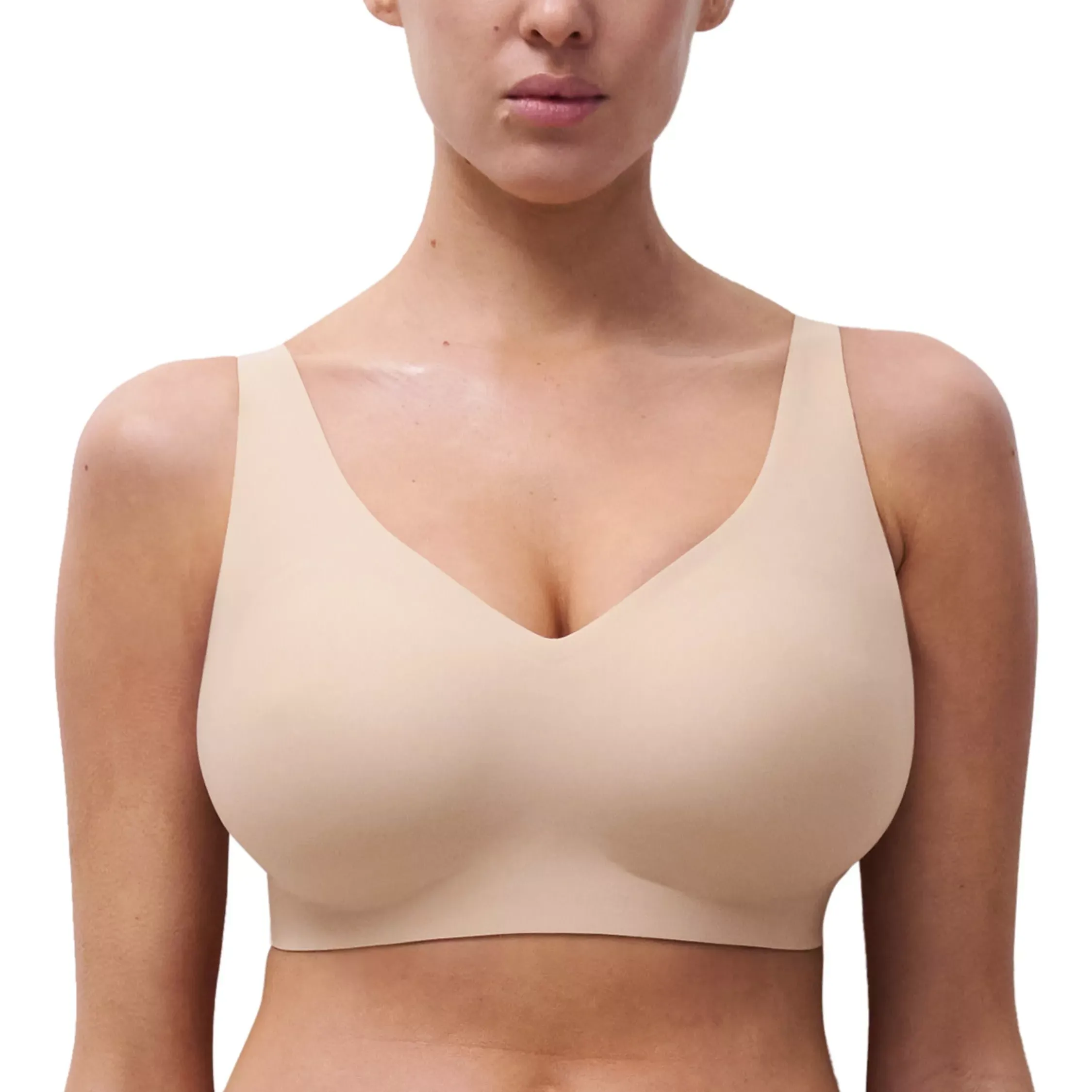 Chantelle Soft Stretch Power Non-Wired Support Bra, Ivory