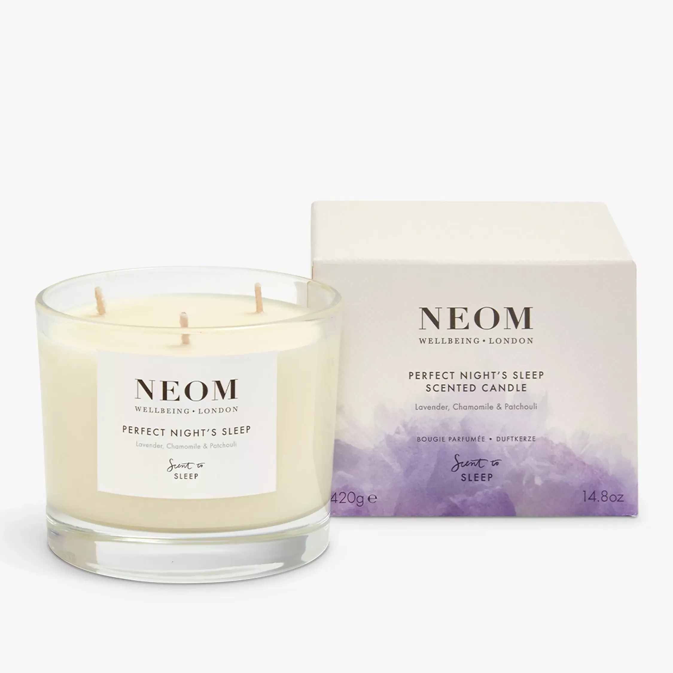 Neom Wellbeing London Perfect Night's Sleep 3 Wick Scented Candle