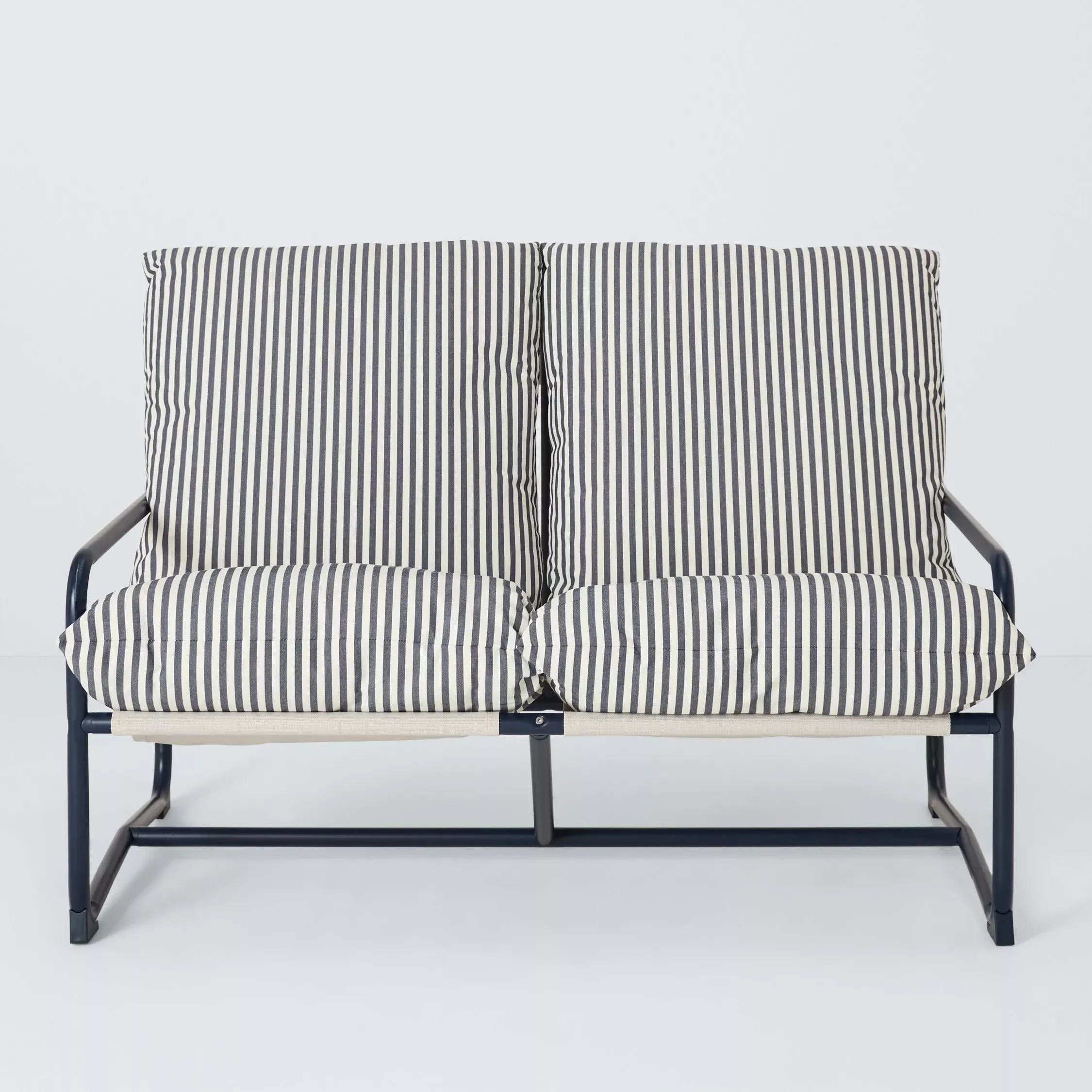 John Lewis Marcy 2-Seater Sling Garden Sofa, Navy