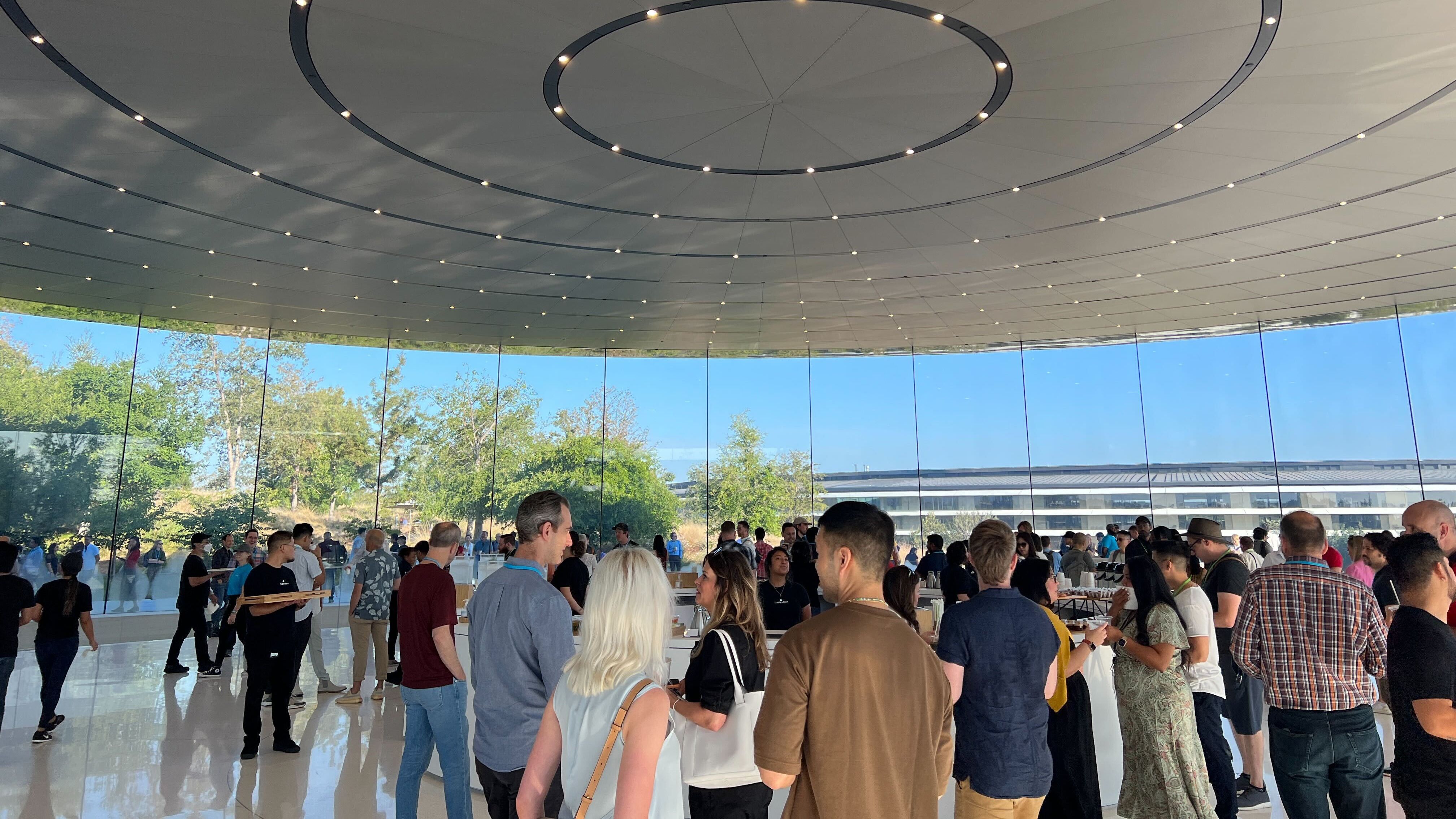 Inside the Steve Jobs Theater at September 7 event on Apple campus
