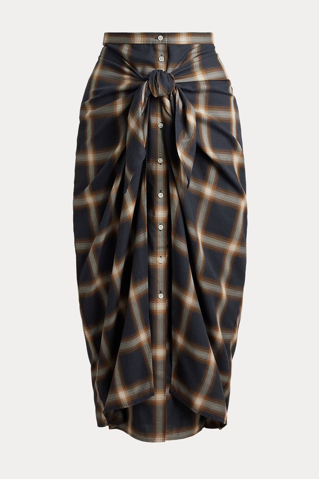 Polo Ralph Lauren, Plaid Tie-Front Skirt