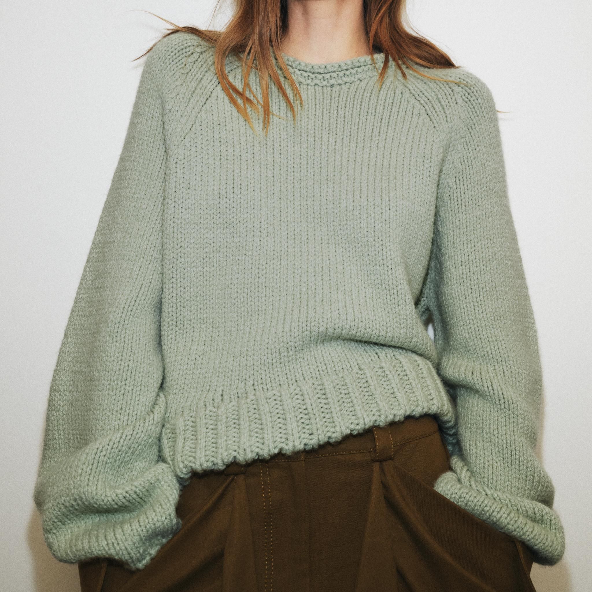 Asymmetric Hem Knit Jumper
