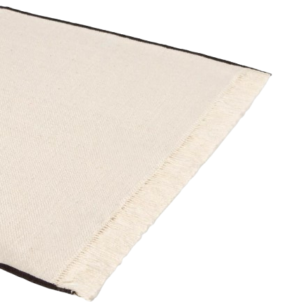John Lewis Farmhouse Fringe Edge Cotton Placemat, Set of 2, Cocoa