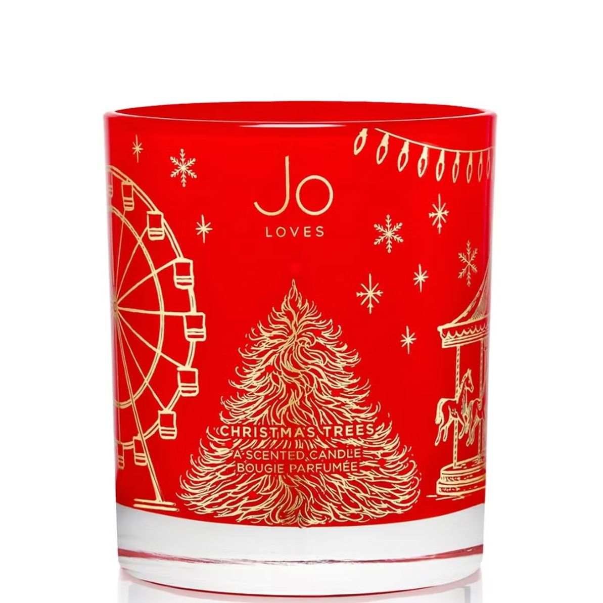 Jo Loves , Christmas Trees a Home Candle Red