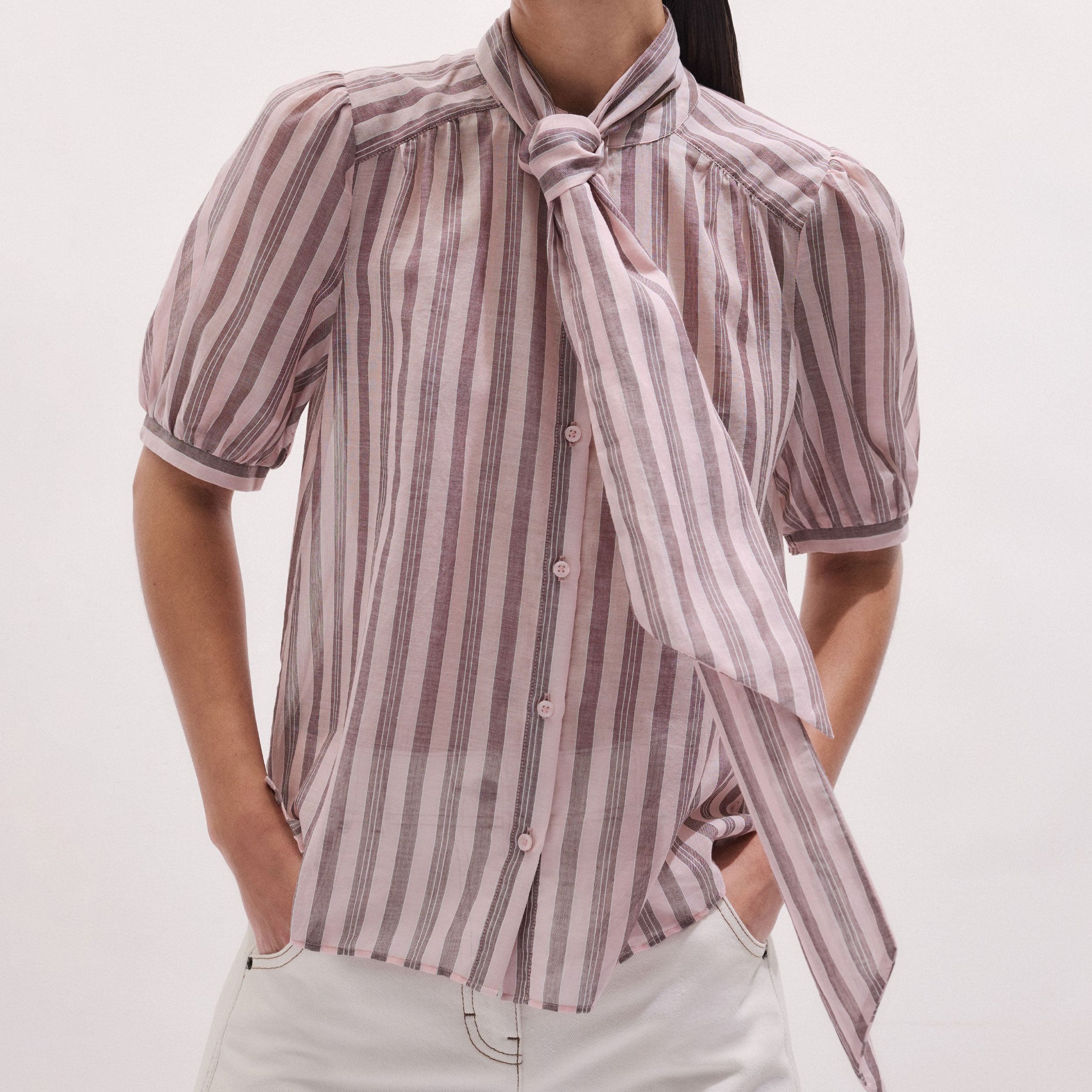 Soft Stripe Blouse