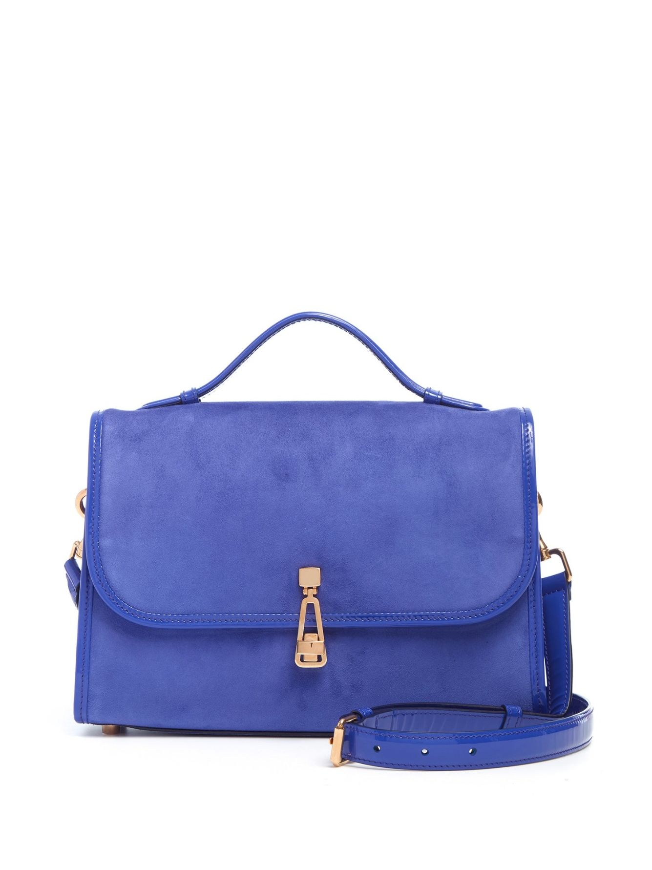 Medium Leonora Flap Bag in Cobalt Suede - O/s / Cobalt