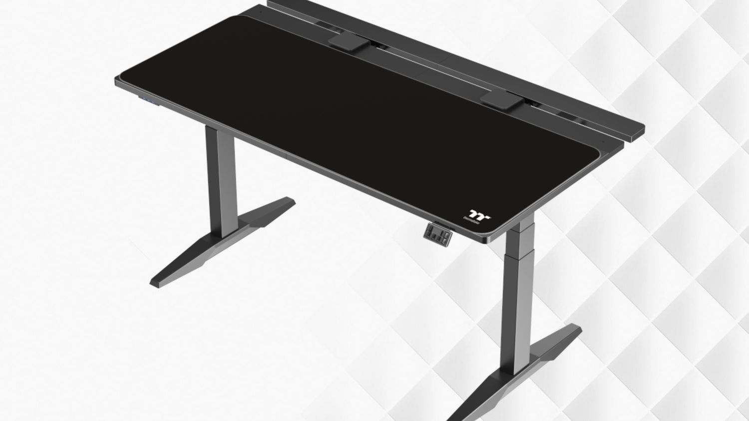 Thermaltake G700 gaming desk has RGB controls with mechanical