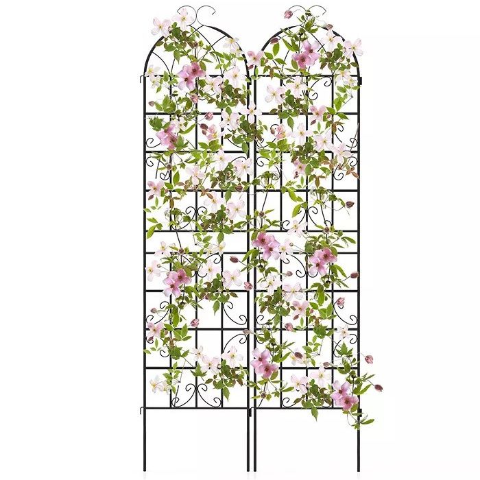 Macy's, Costway Metal Garden Trellis for Climbing Plants, 2 Pack