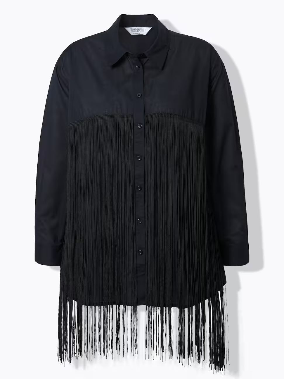 Ulla Popken, Long Fringe Straight Blouse