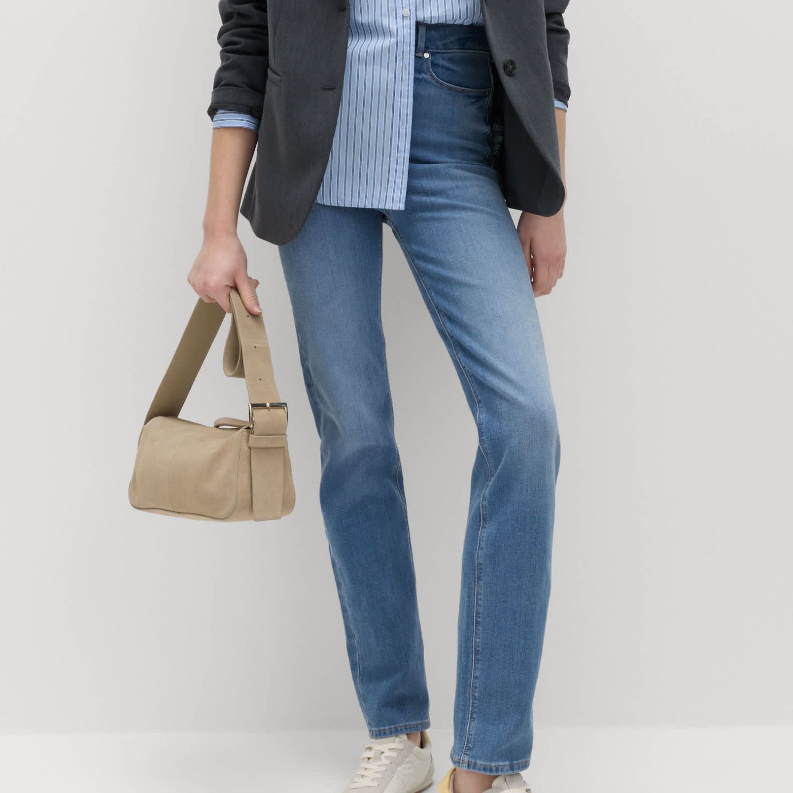 Magic Shaping High Waisted Straight Leg Jeans