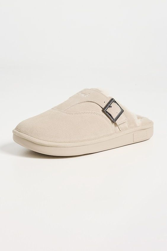 Brunch Amour Suede Shearling Slippers