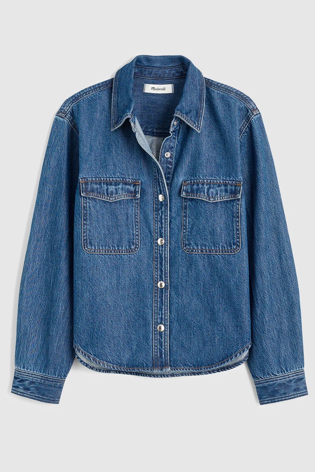 Madewell Airy Denim Oversized Shirt-Jacket