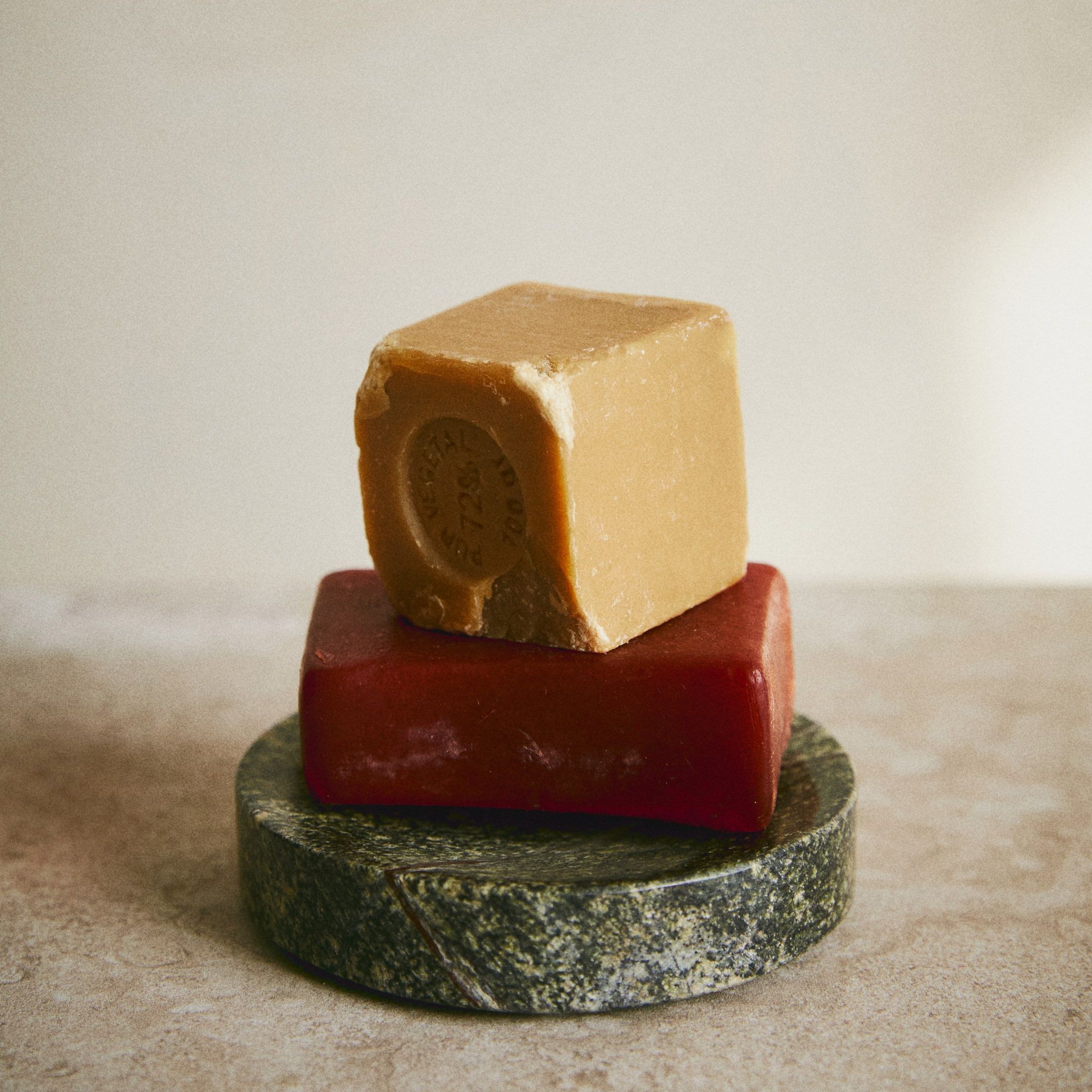 Marble Soap Dish - Light Beige/marbled