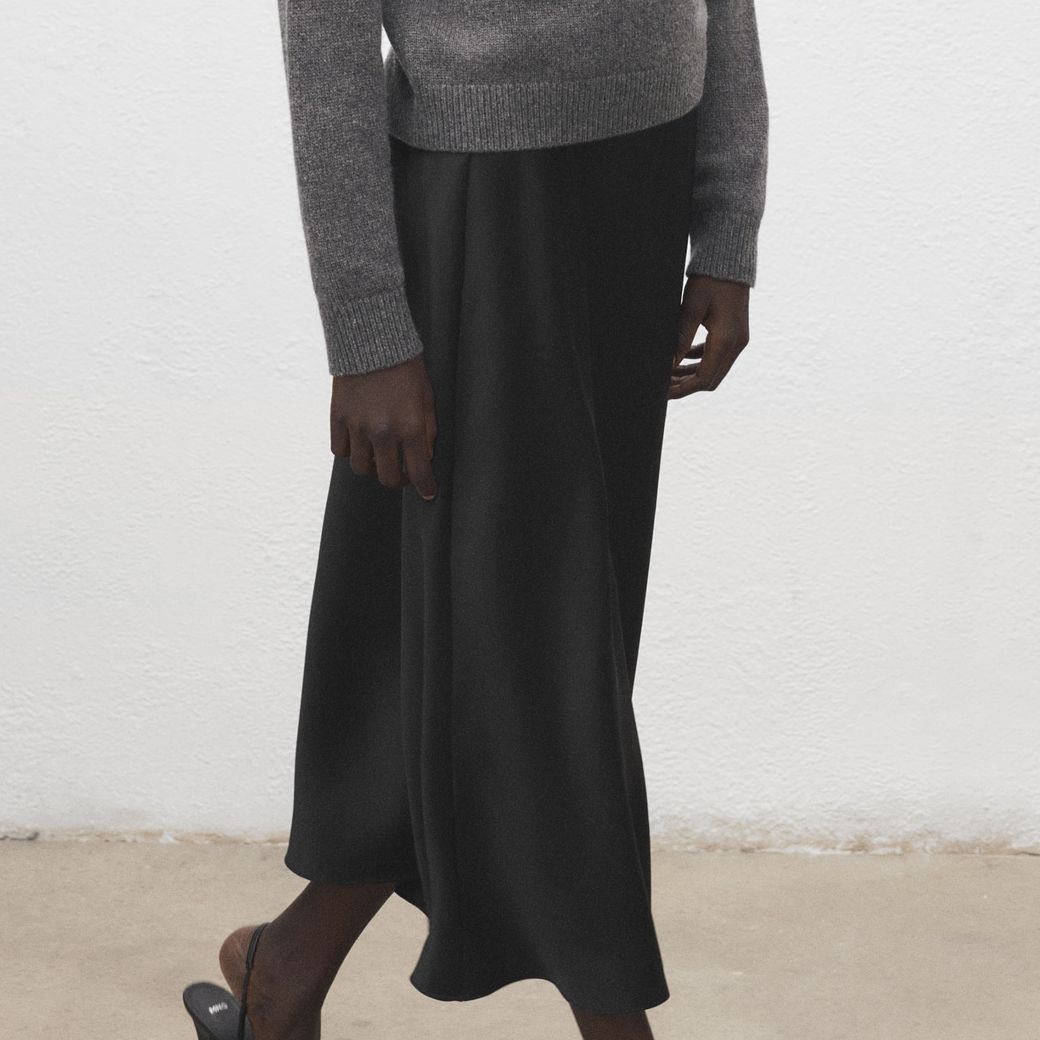 Satin Long Skirt - Women | Mango United Kingdom