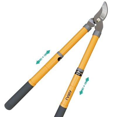 Airaj Telescopic Lopper 42-61cm, Loppers for Gardening With 3.5cm Cutting Capacity,tree Loppers Heavy Duty,bypass Garden Lopper for Pruning Dry and Wet Branches