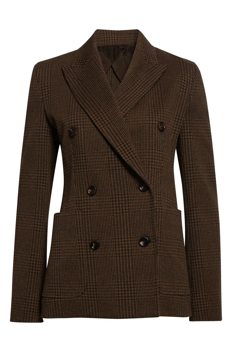 Max Mara, Zulma Houndstooth Check Double Breasted Jacket