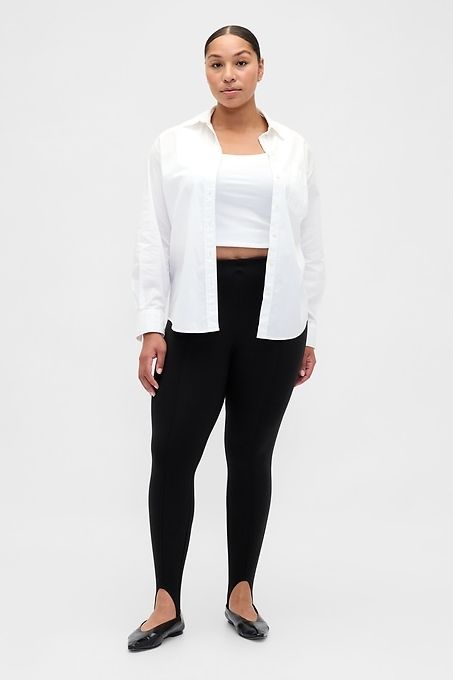 High Rise Double Knit Stirrup Pants