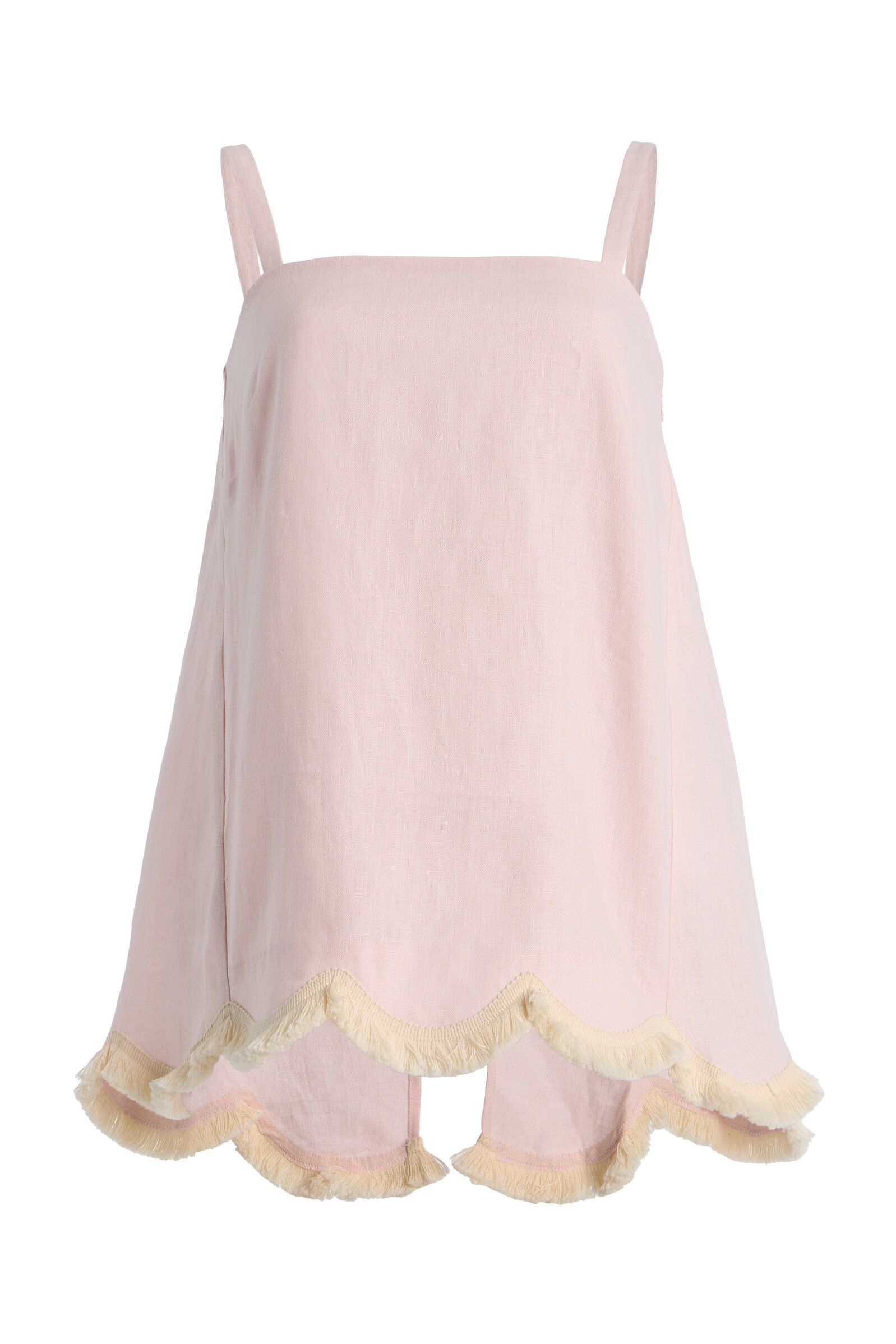 Exclusive Essie Fringed Linen Top