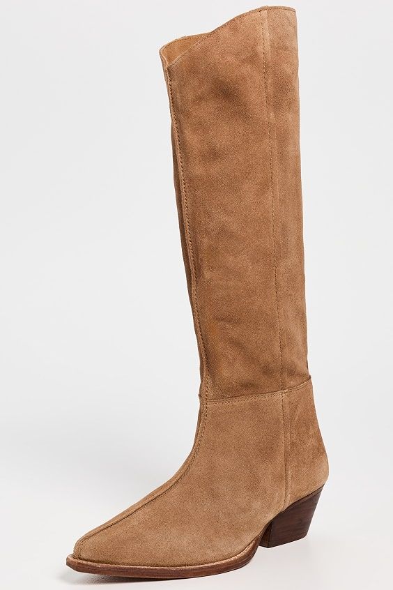 Sway Low Slouch Boots - Tan