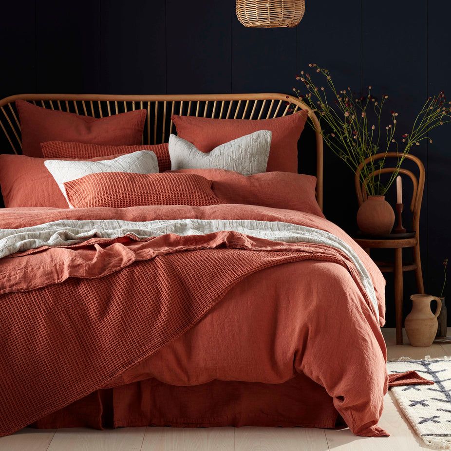 Spice 100% Linen Duvet Cover