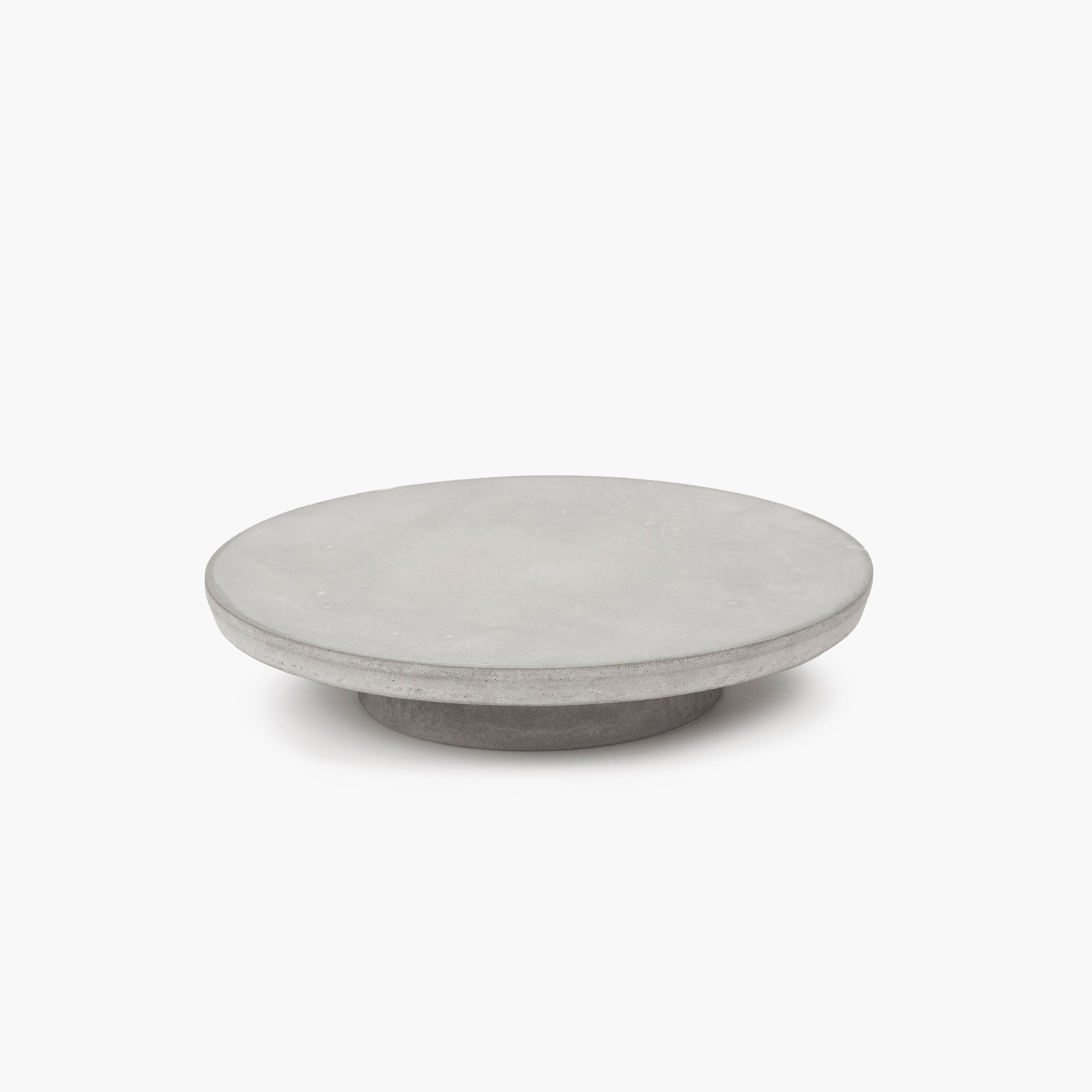 Cakestand S Simple Plate Grey
