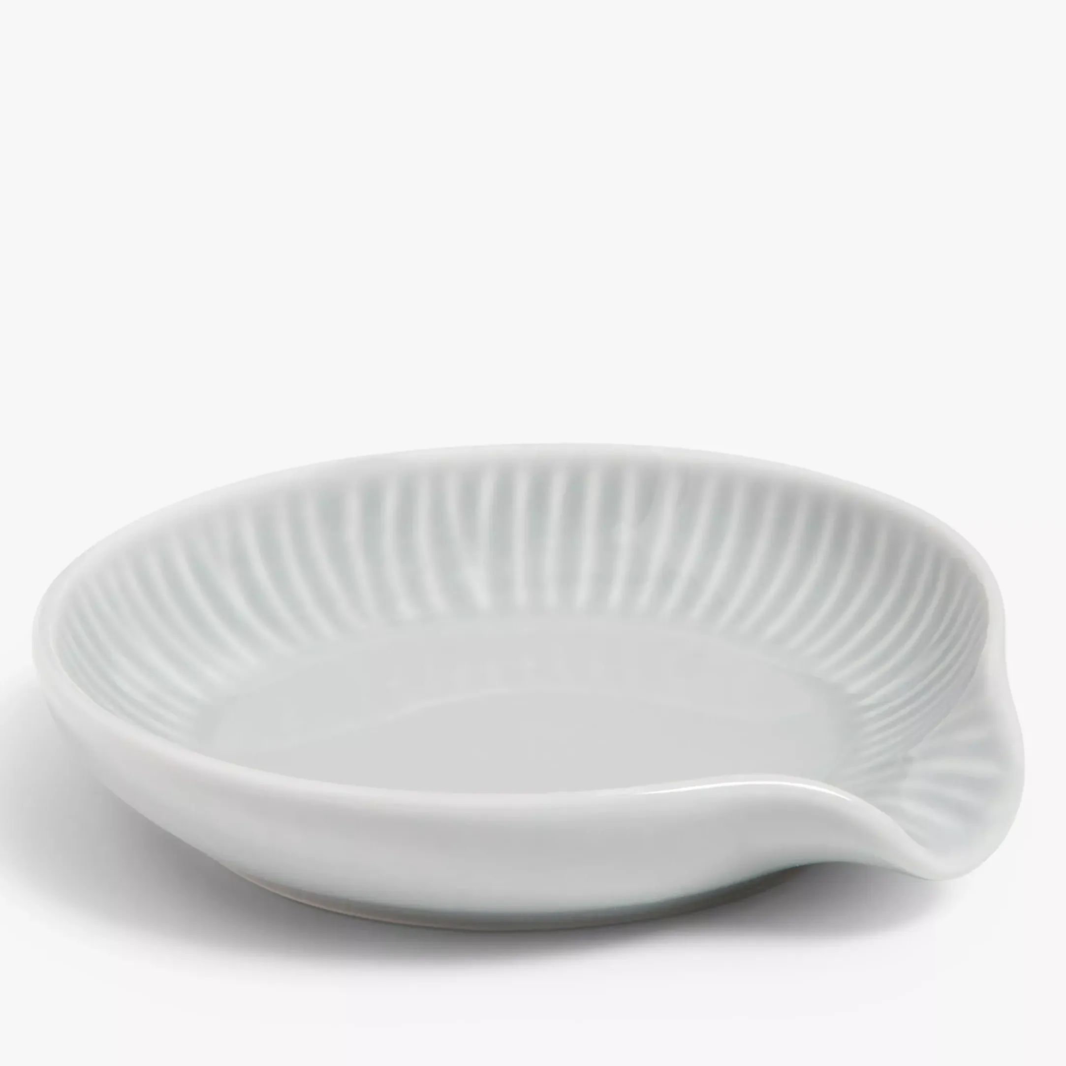 John Lewis Leckford Fine China Spoon Rest, Grey