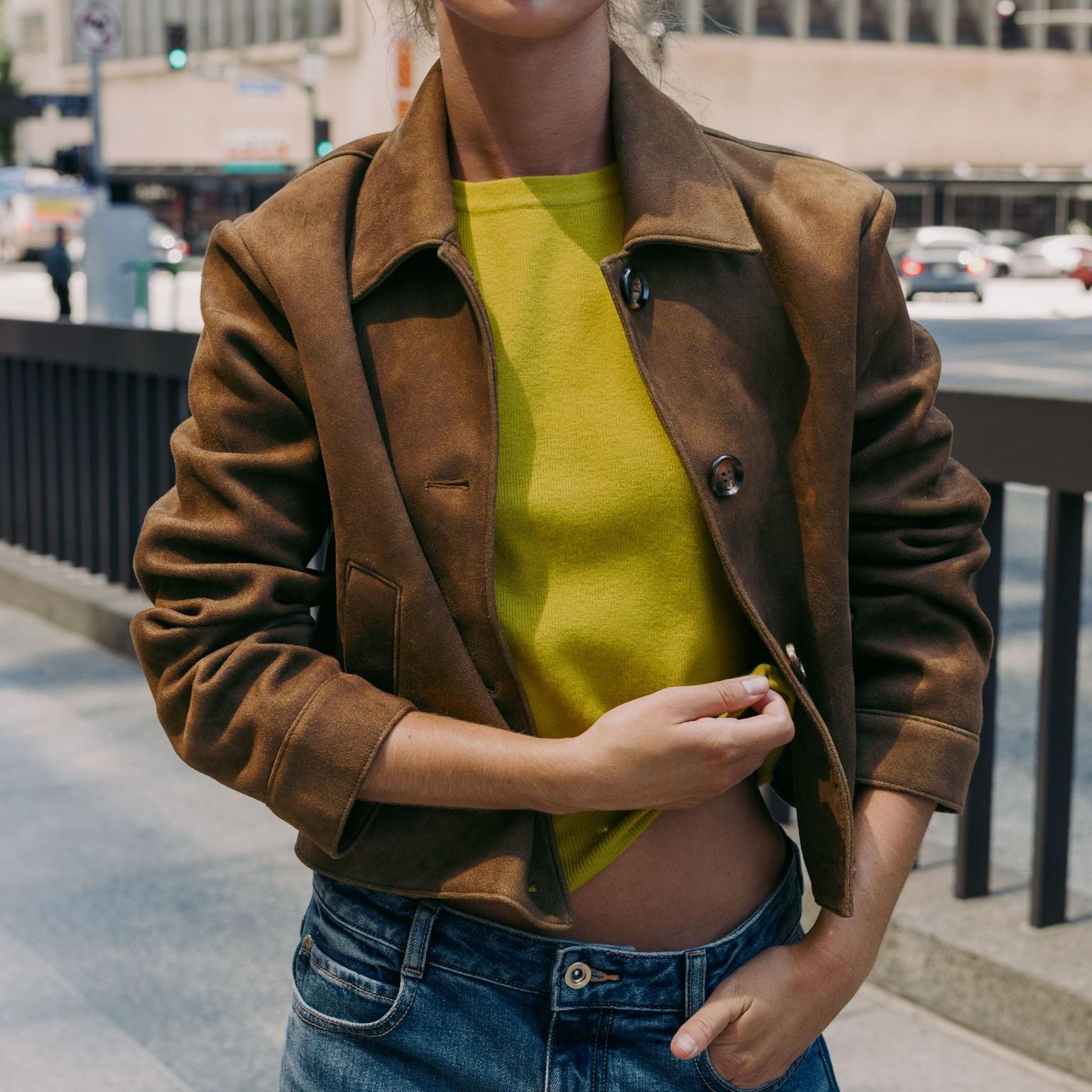 Faux Suede Jacket
