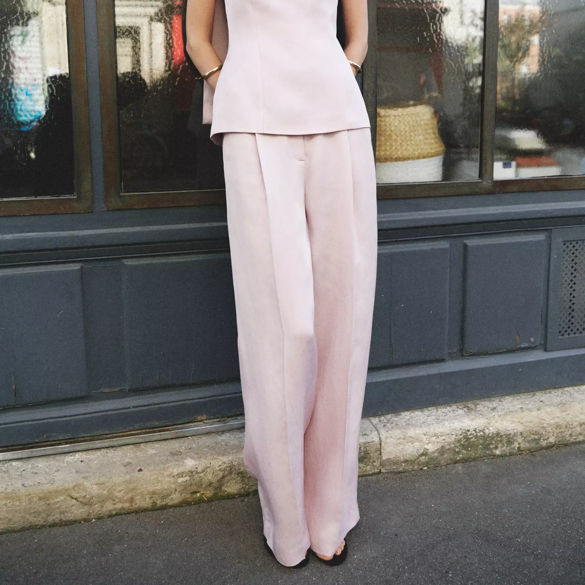 Straight-Fit Linen Suit Trousers - Women | Mango United Kingdom