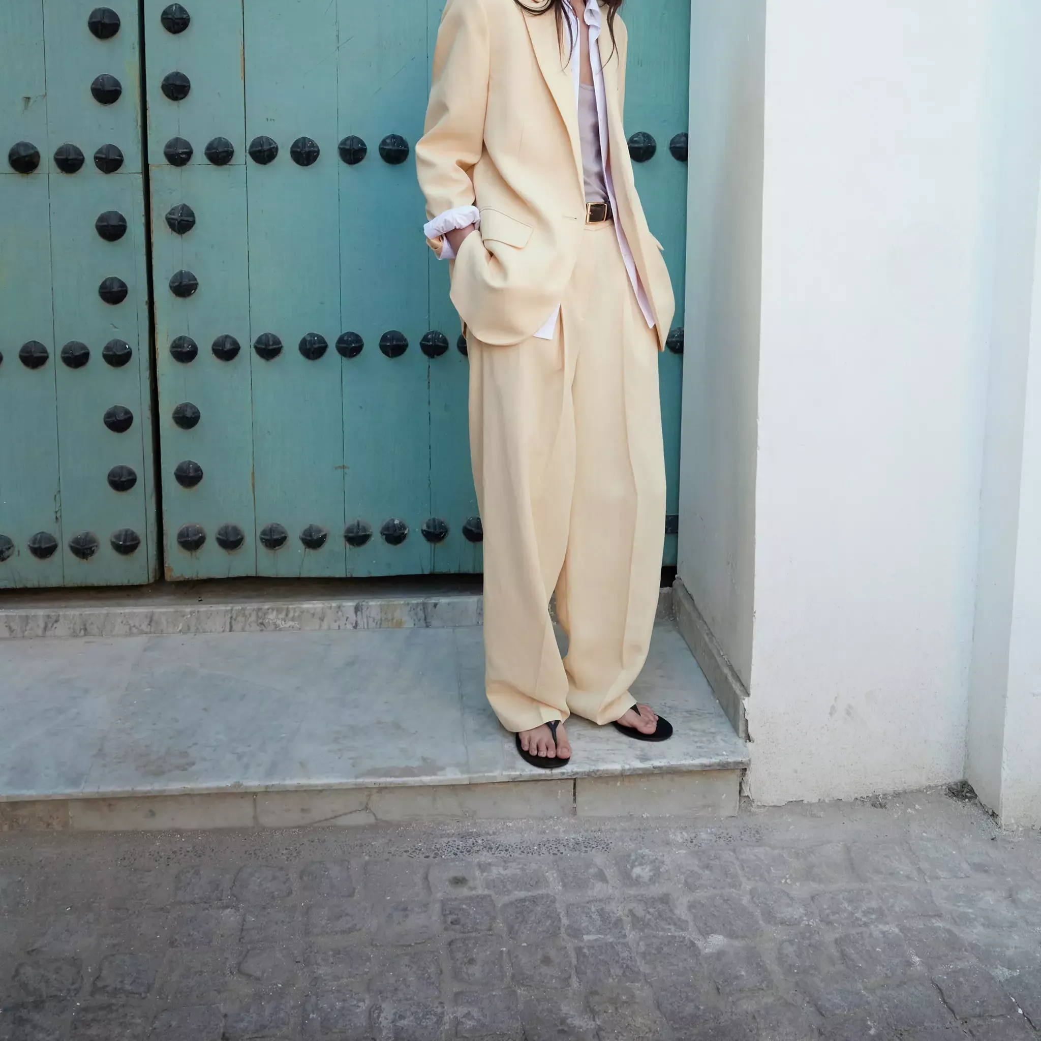 Straight Linen-Blend Trousers - Women | Mango United Kingdom