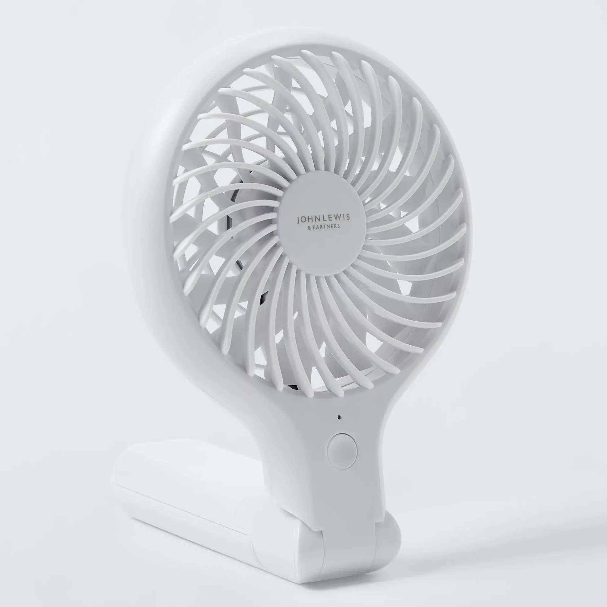 John Lewis Handheld &amp;amp; Foldable Desk Fan, 4 Inch, Lilac