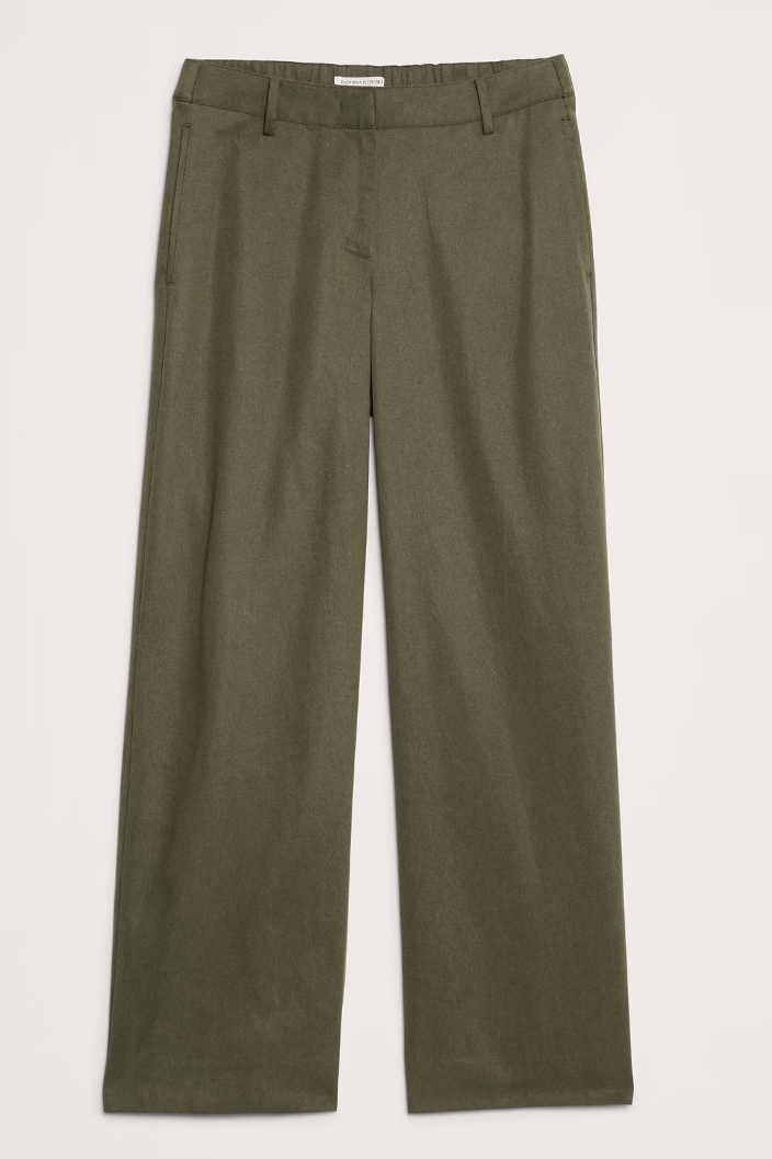 Banana Republic, The Everyday Wide-Leg Pant in Tencel&amp;trade;-Cotton