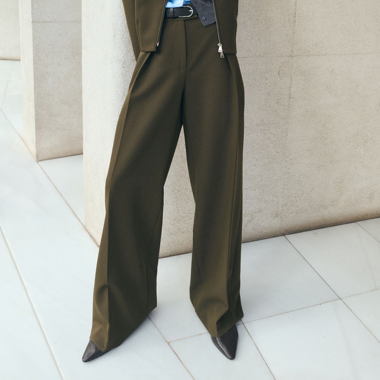 Belt Straight-Fit Trousers - Women | Mango United Kingdom