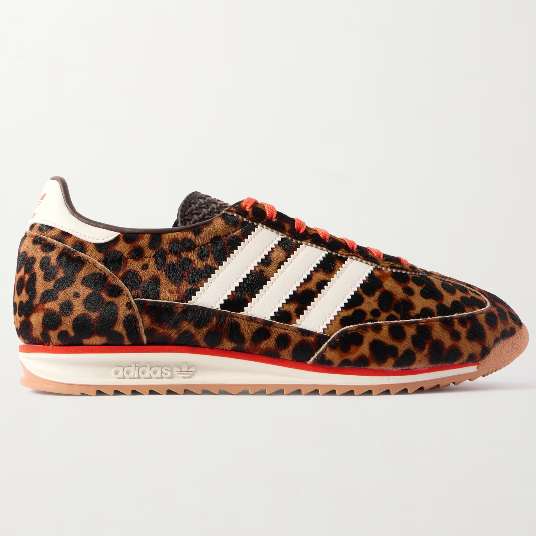 adidas SL 72 OG Leather-Trimmed Leopard-Print Pony Hair Sneakers