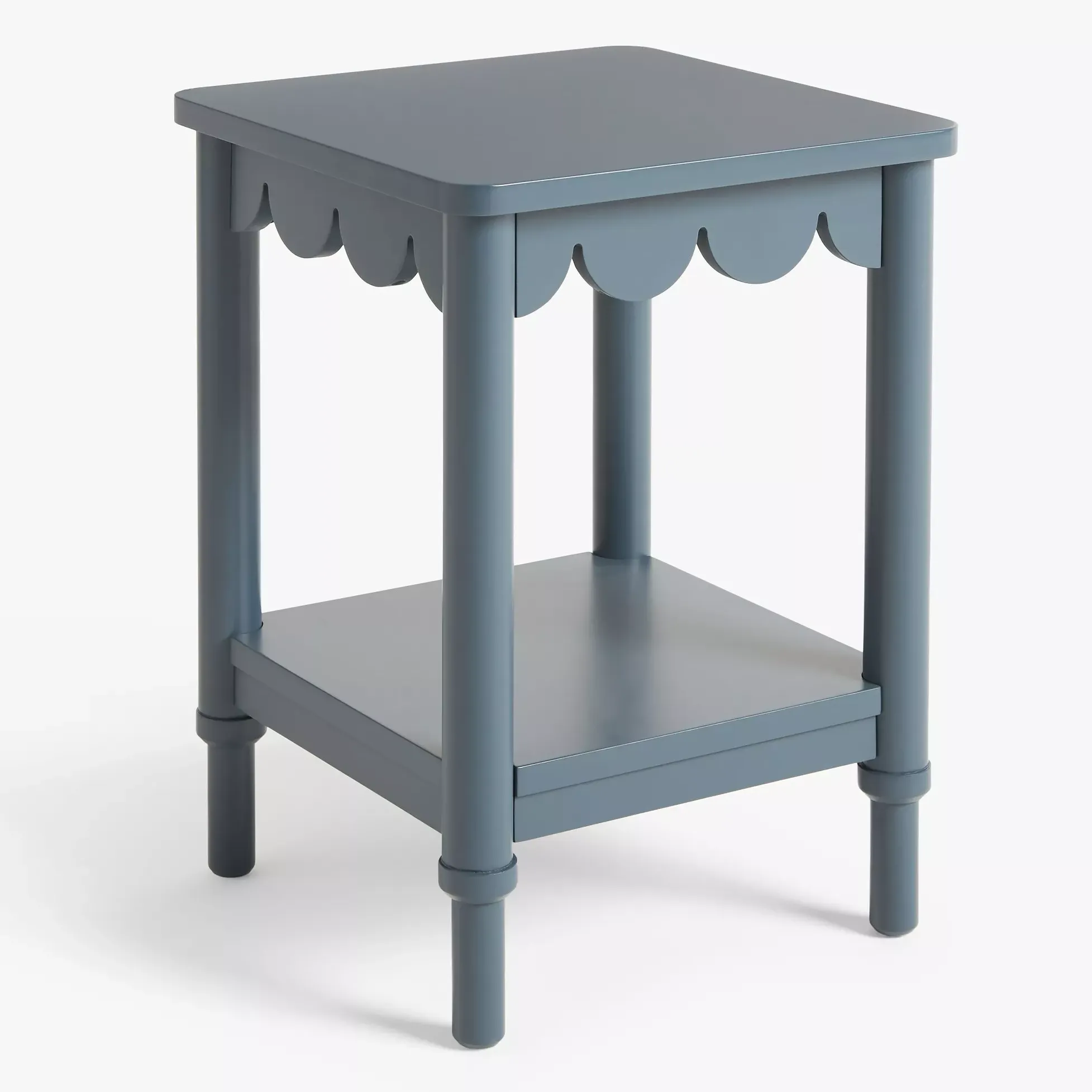 John Lewis Hem Side Table, Loch Blue