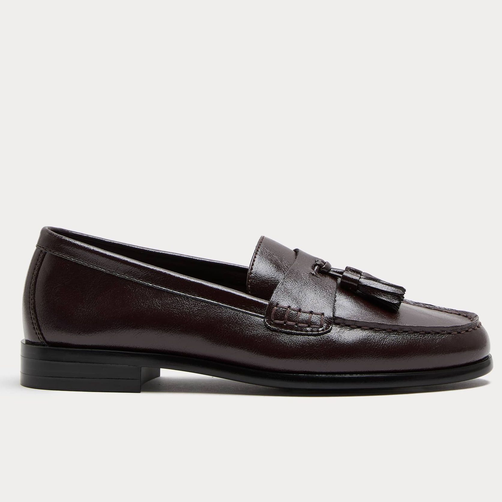 Tassel Block Heel Loafers