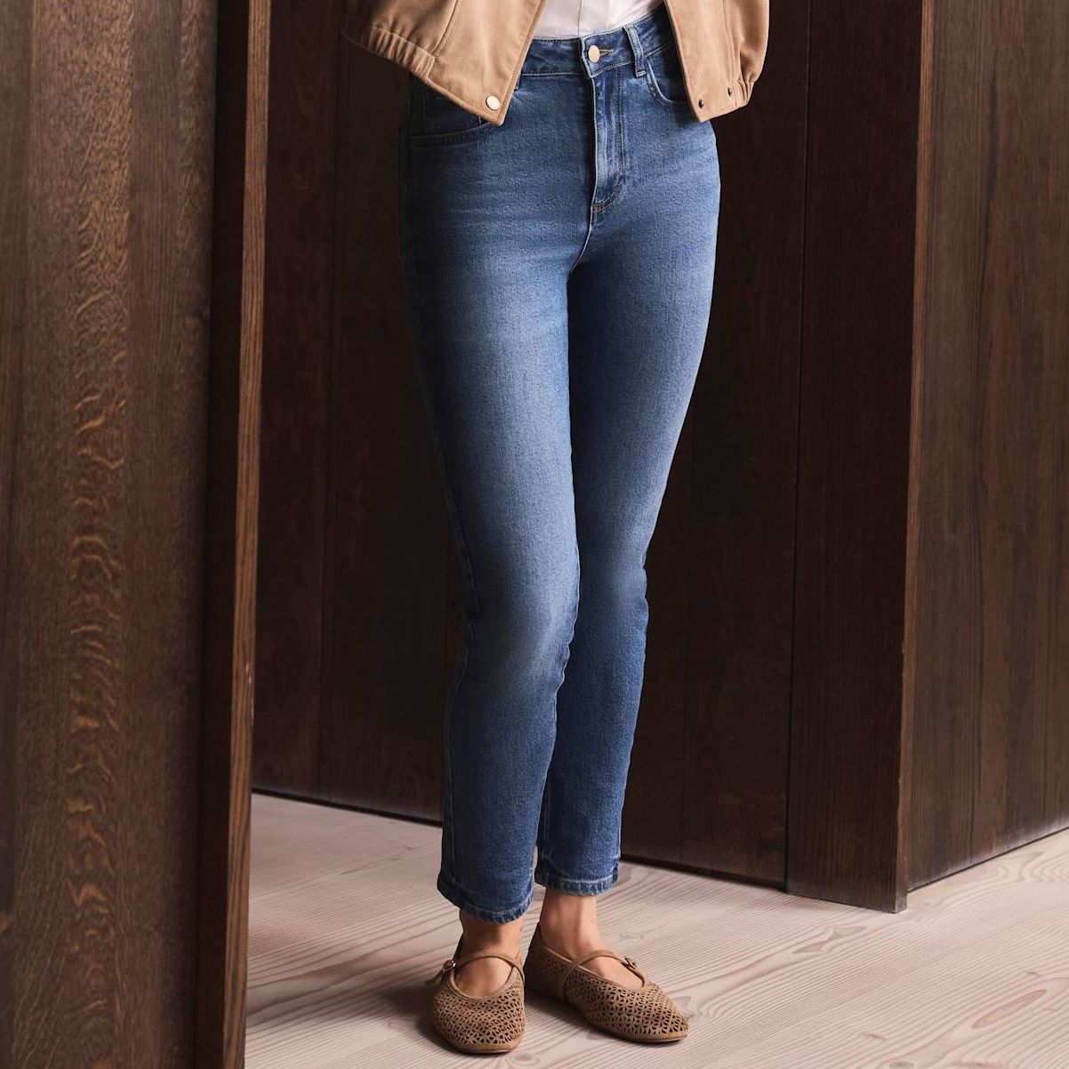 Mid Indigo 90s Slim Jeans