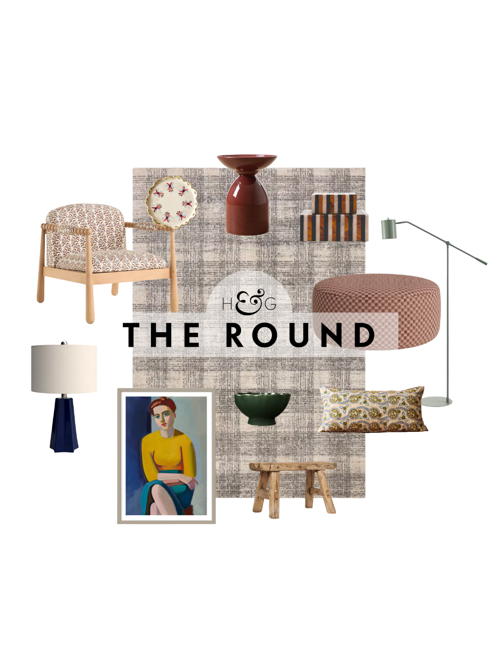 an assortment of maximalist decor