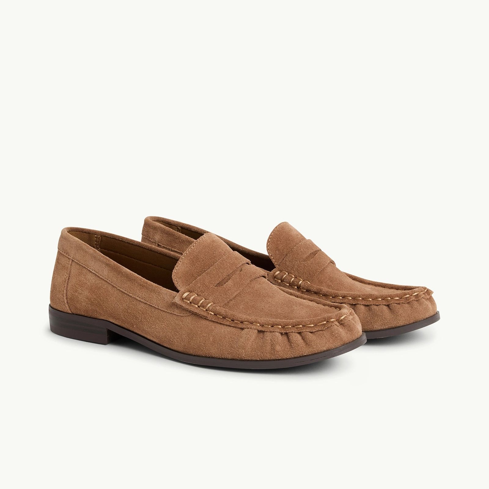 Tan Suede Loafers