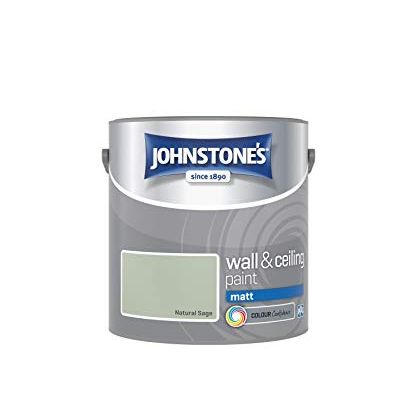 Johnstone's - Matt Wall &amp;amp; Ceiling Paint - Natural Sage - 2.5l
