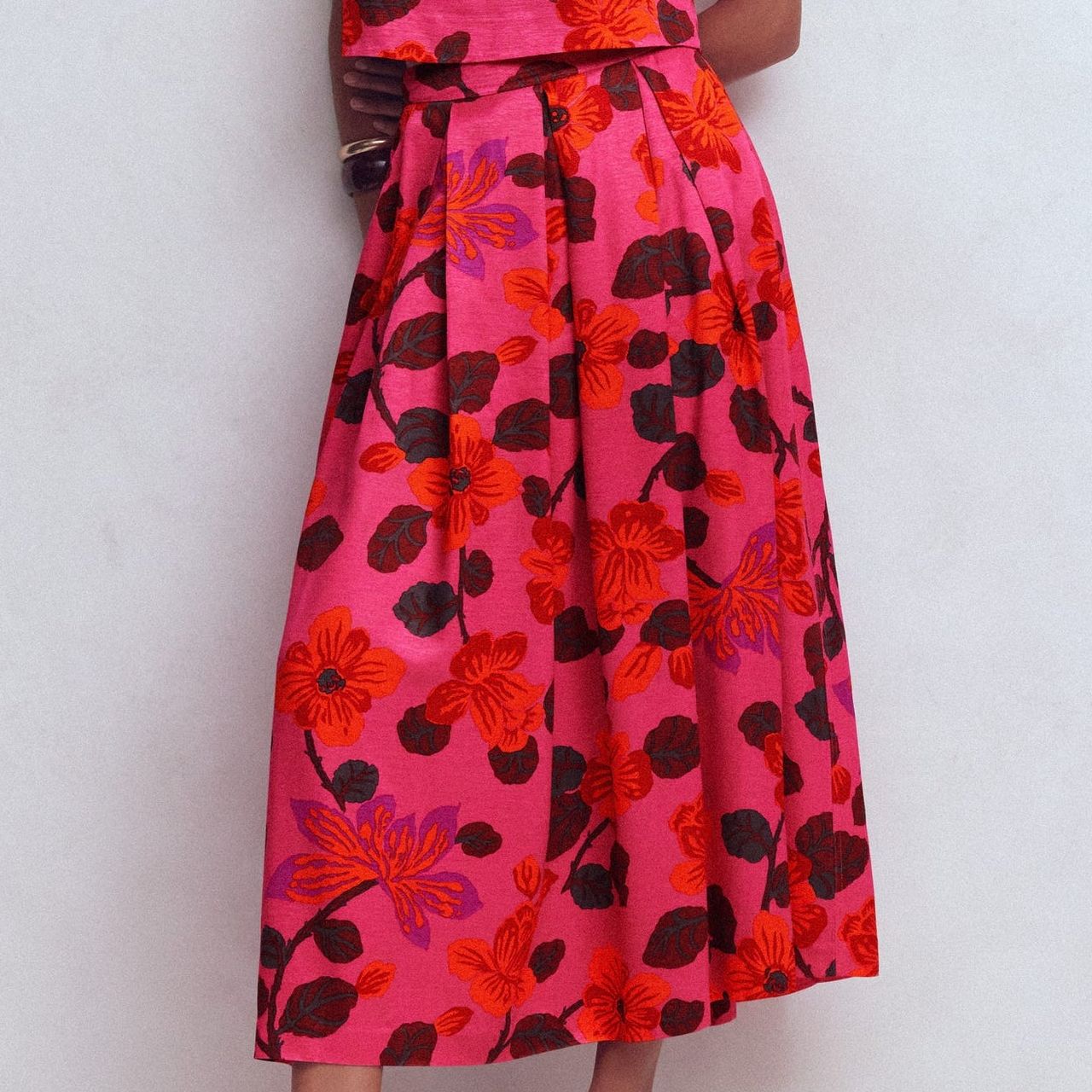 Boden Verity Maxi Skirt Multi-Blossom