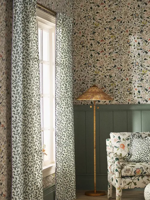 Irina Cotton Floral Printed Curtain