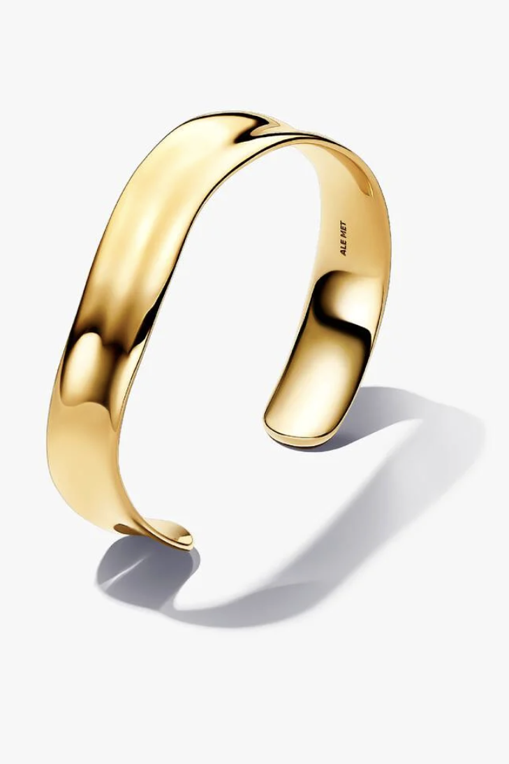 Pandora, Organically Shaped Broad Open Bangle