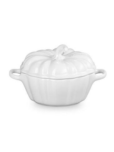 Le Creuset, Pumpkin Mini Cocotte, White