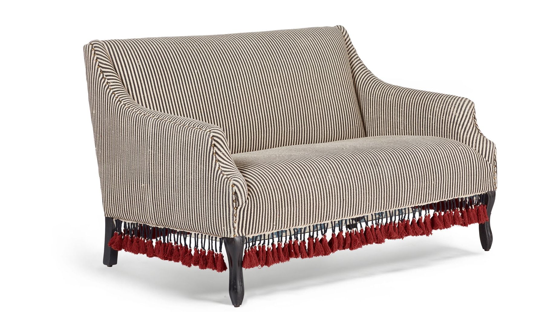 Tarma Cotton 2-Seater Sofa - Charcoal