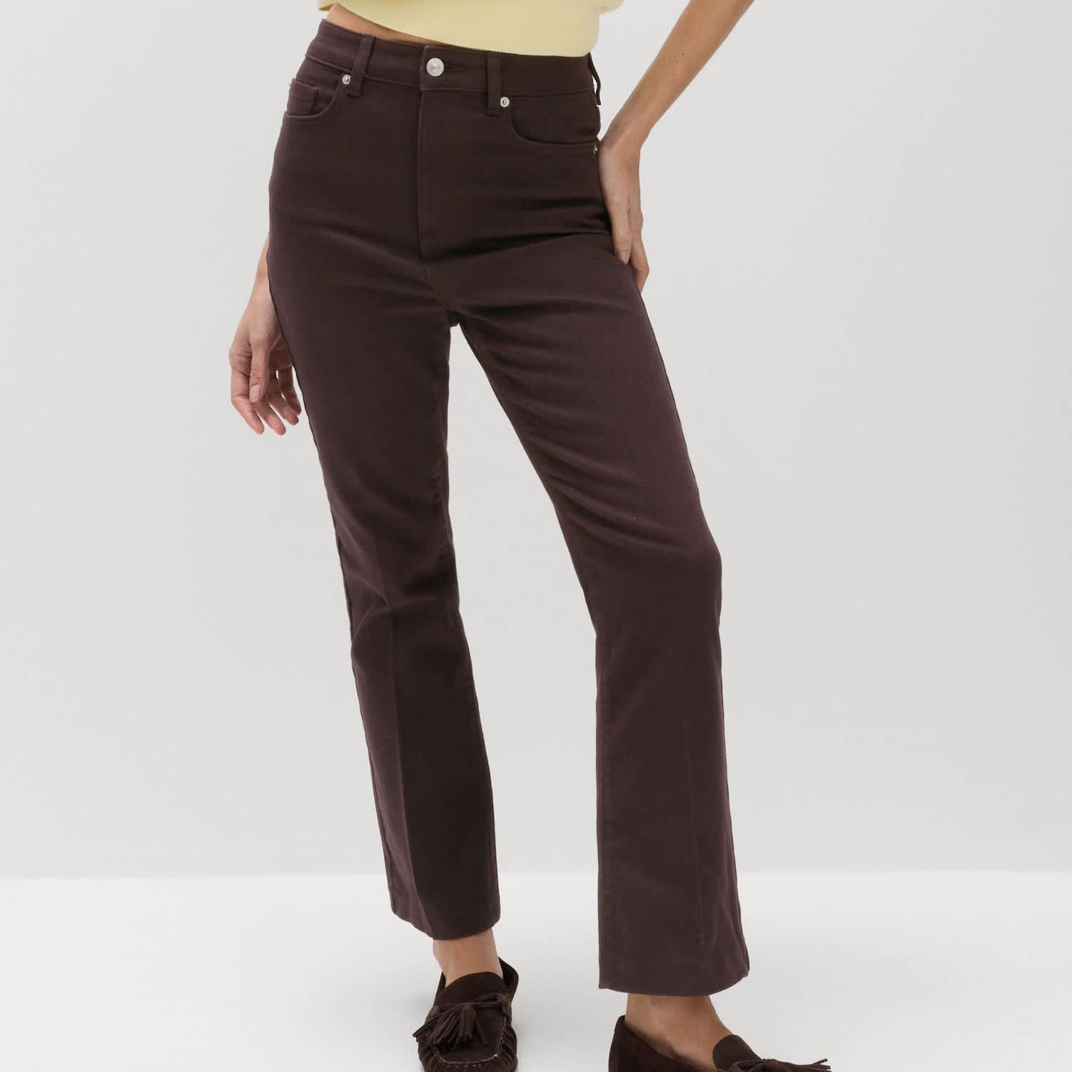 High Waisted Kickflare Cropped Jeans