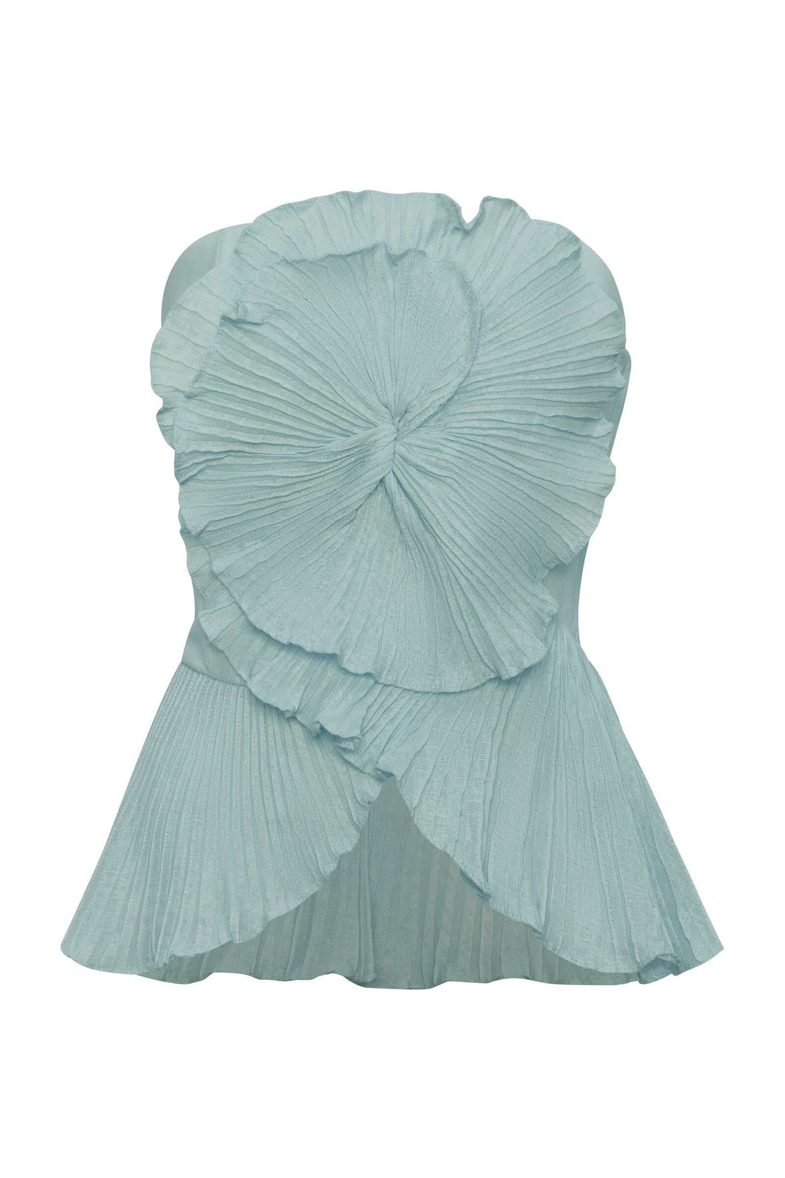 Imara Pleated Linen Top