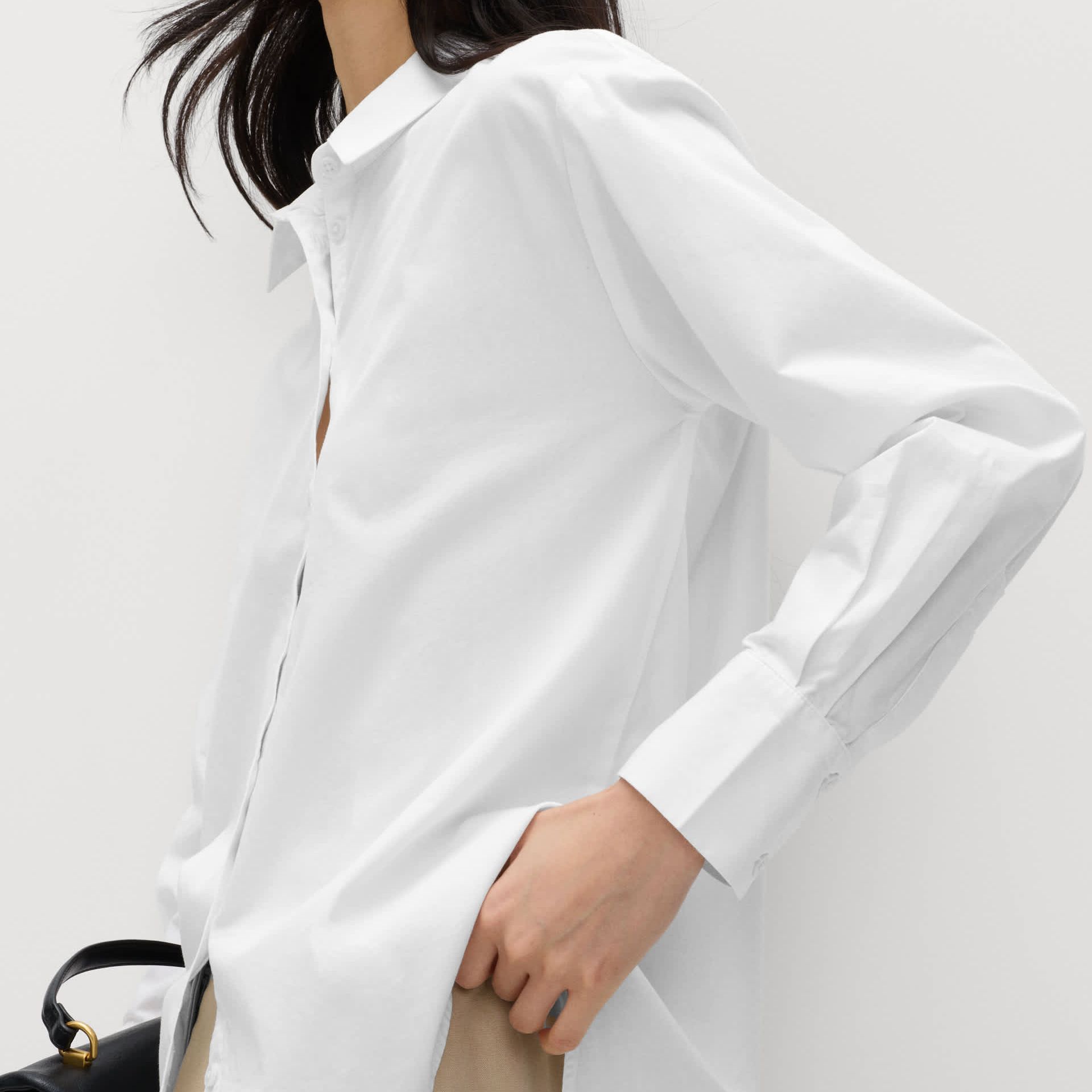 Pure Cotton Collared Button Through Shirt